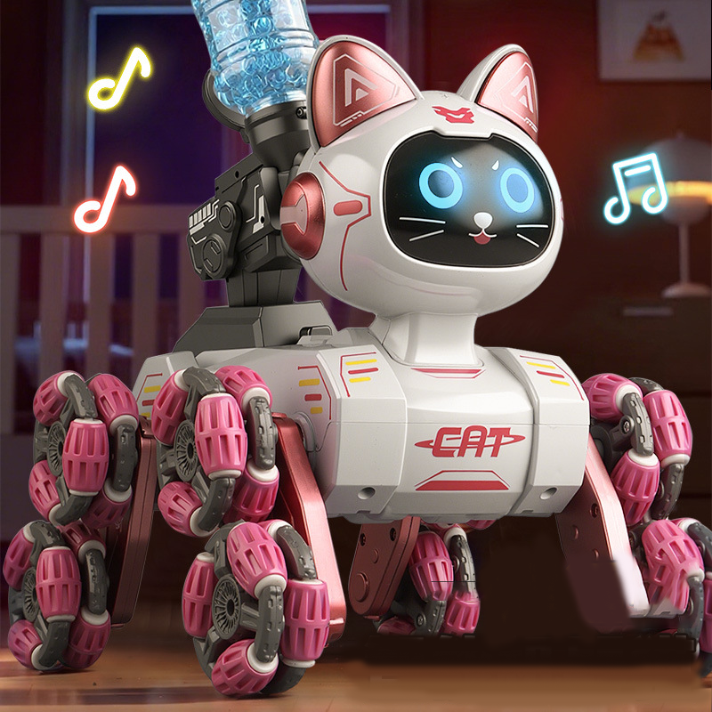 Smart Gesture-Control Robot Cat Toy – Interactive AI Pet for Kids