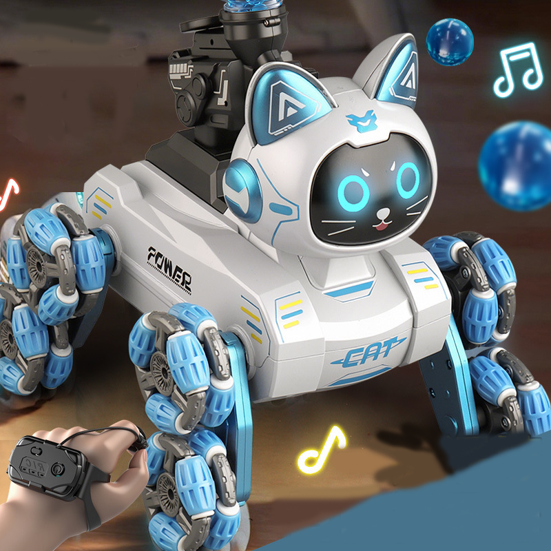Smart Gesture-Control Robot Cat Toy – Interactive AI Pet for Kids