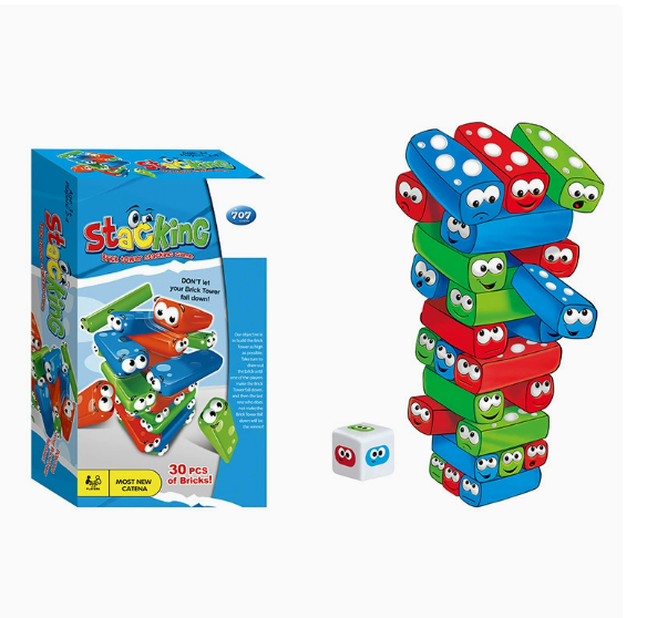 Colorful Stacking Tower Game for Kids