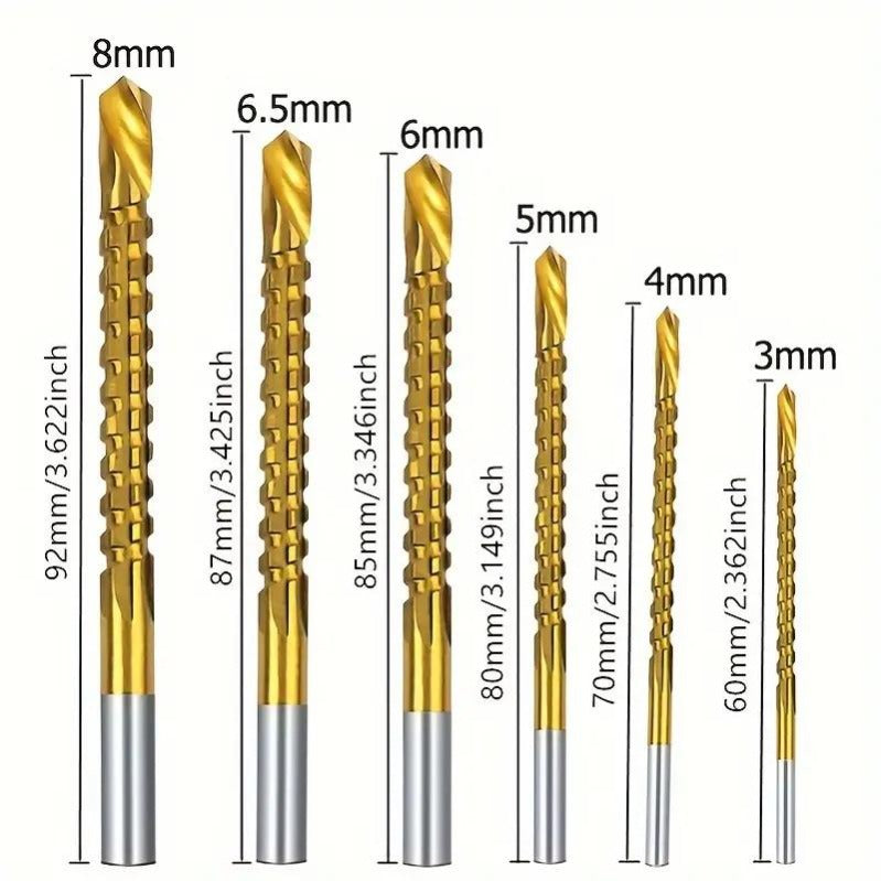 Ultra-Practical Titanium-Coated Drill Bit Set🔧