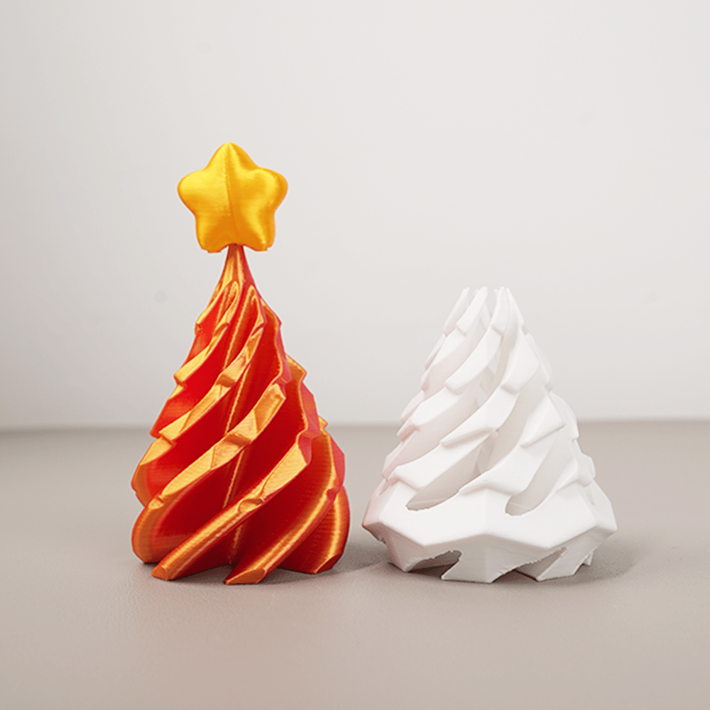 🎈3D Printed Multicolor Christmas Tree Spiral Stacking Toy