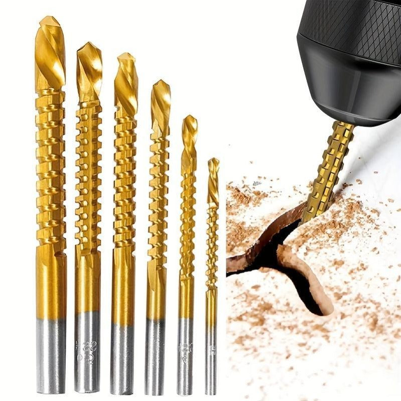 Ultra-Practical Titanium-Coated Drill Bit Set🔧