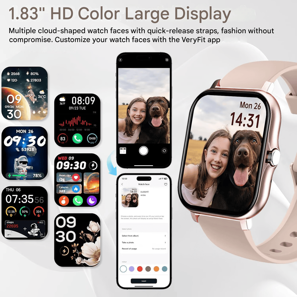 ⌚🔥All-day Fitness Monitoring💯Bluetooth Fashion Smart Watch