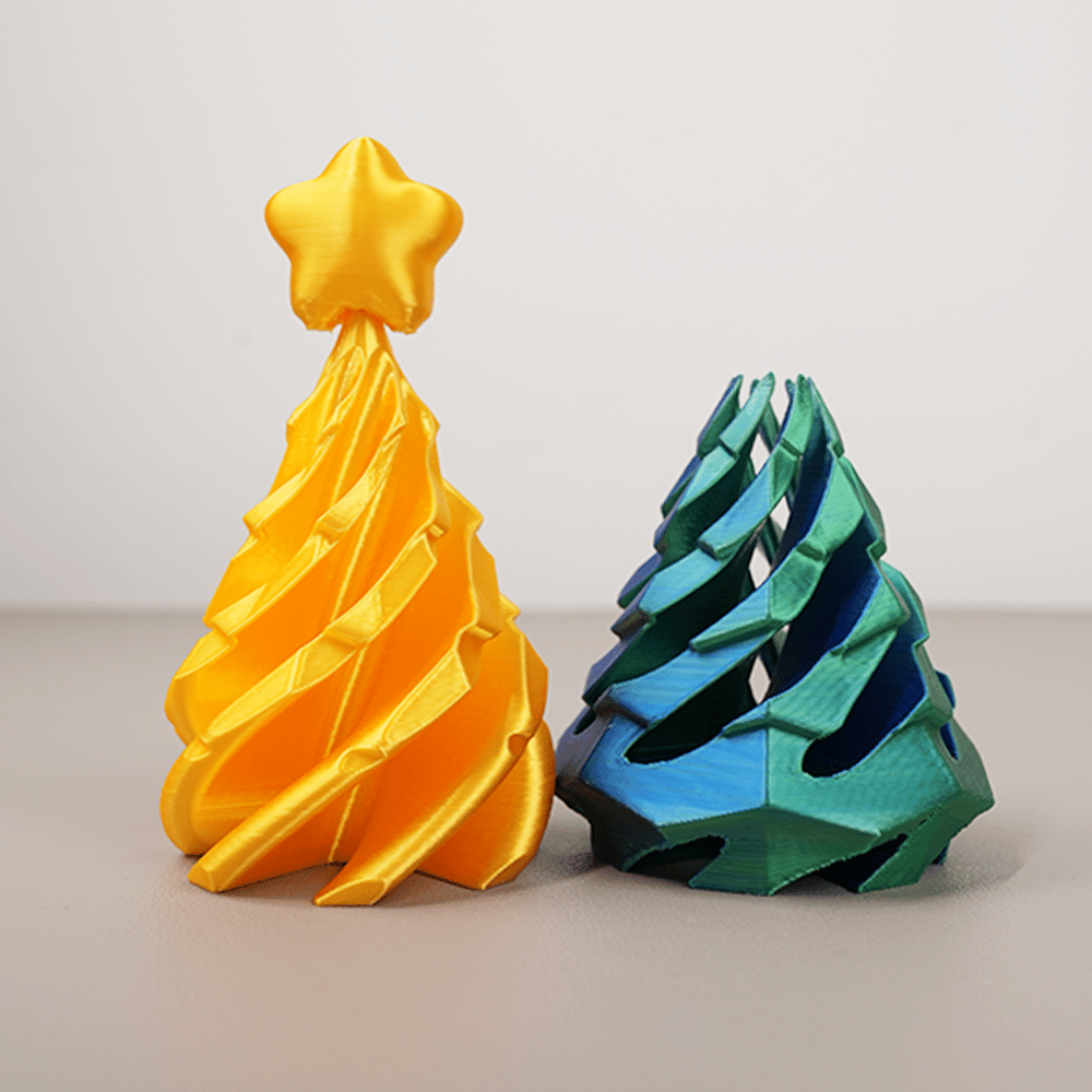 🎈3D Printed Multicolor Christmas Tree Spiral Stacking Toy