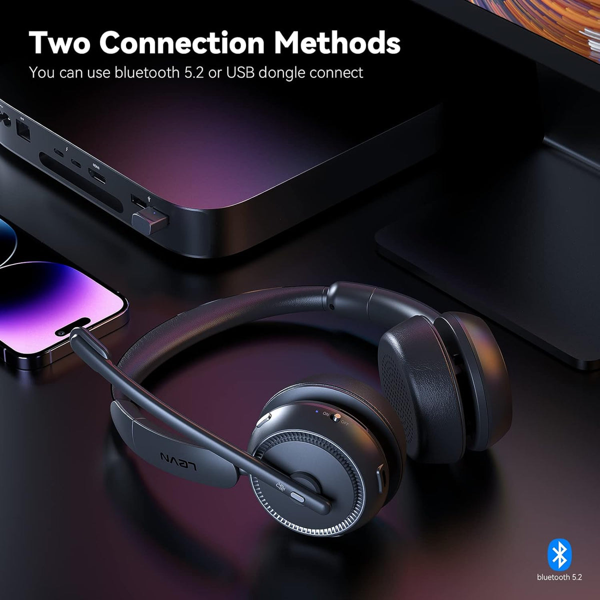 AI Noise Cancelling Headset For Work From Home
