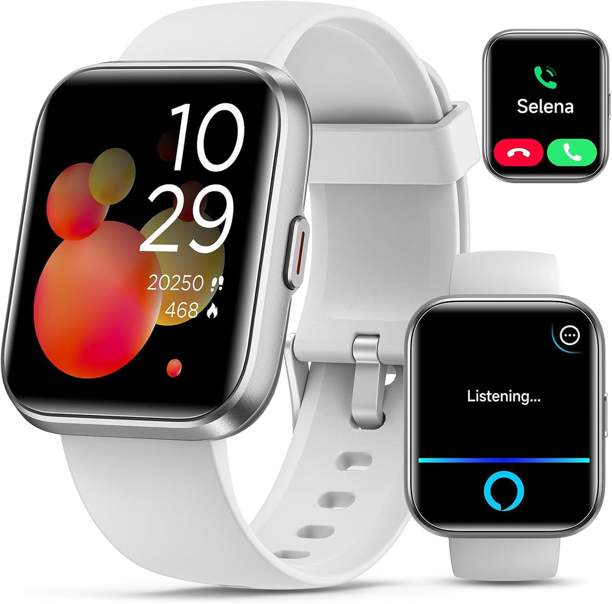 Women Smartwatch: 1.8" Alexa Built-in, Call Alerts, Heart Rate/Sleep Monitor, 120 Sports Modes, Waterproof