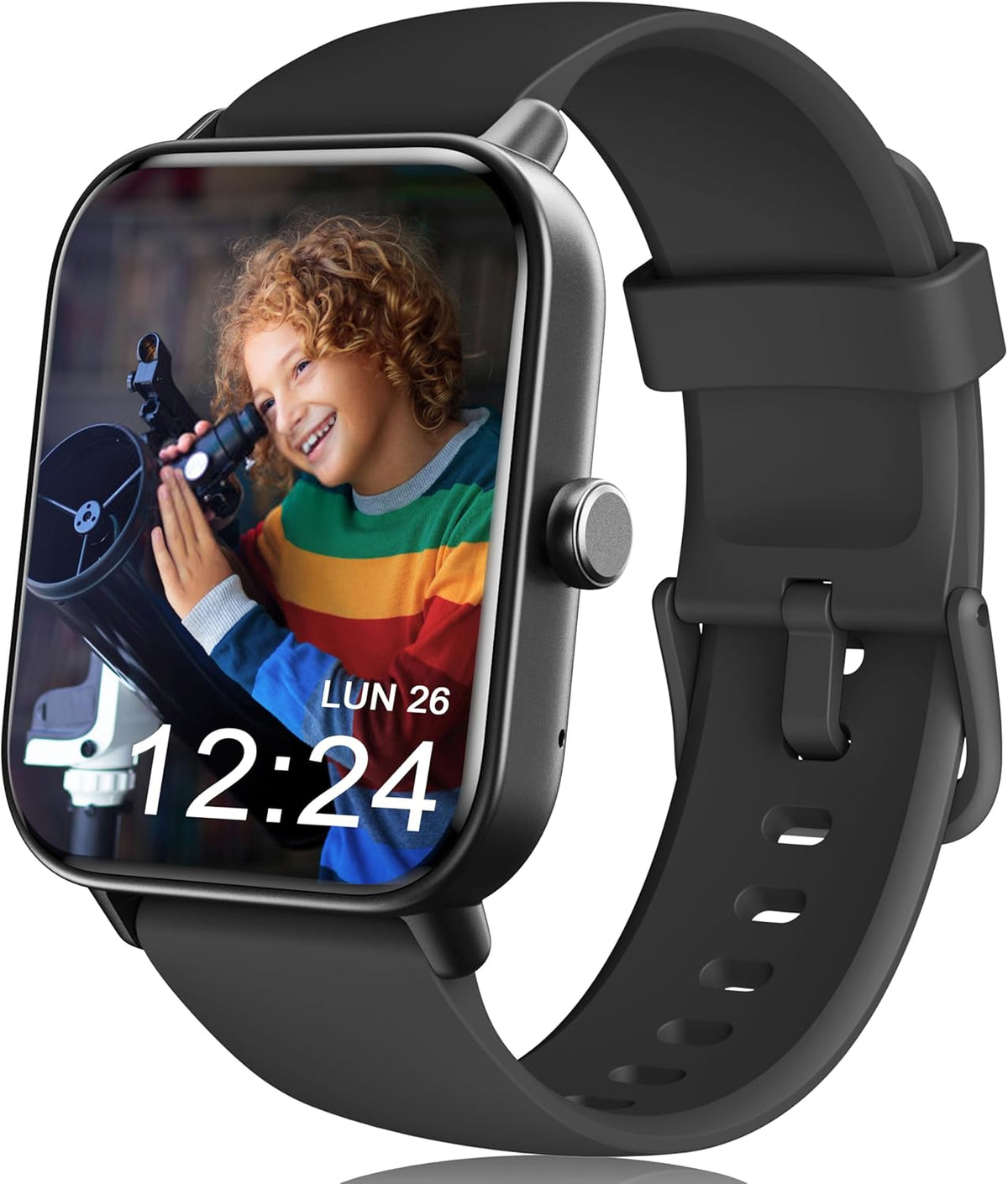 Kids Smart Watch, IP68 Waterproof Swimming Smartwatch, 1.8'' Fitness Activity Tracker Watch with 100 Sports Modes, Make Call/Answer, HR & Sleep Monitor, Alarm for 7+ Boys Girls Teens
