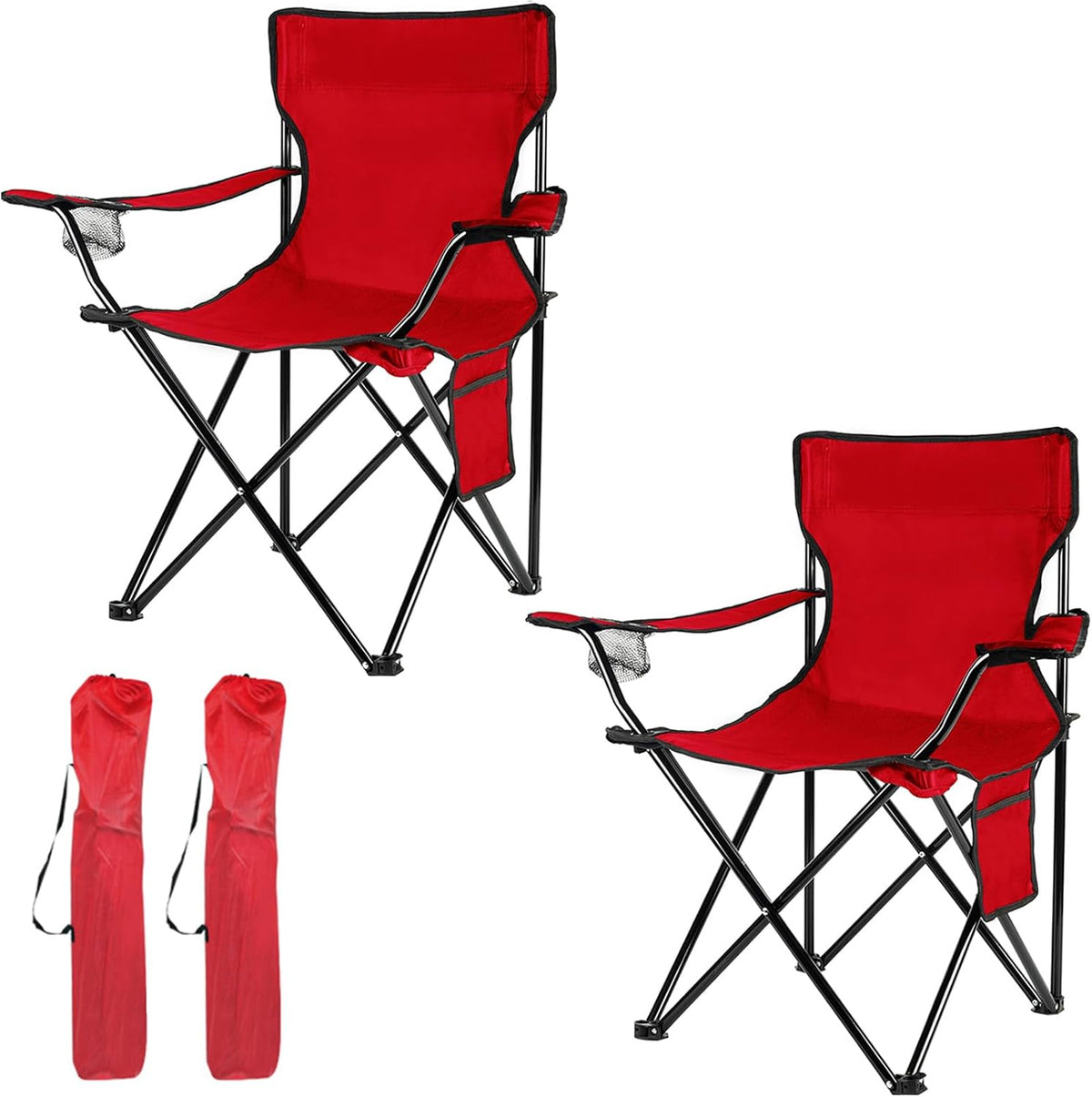 Folding Camping Chairs- Lightweight, Portable Chair for Beach, Lawn, Outdoor Sports