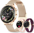 Women Smart Watch: 1.27" Call Answer IP68 Fitness Tracker (Black)