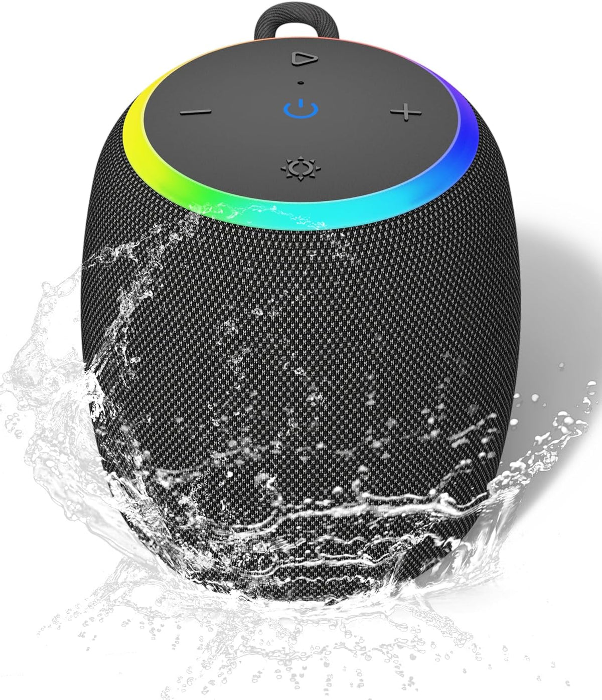Bluetooth Speakers.Portable Wireless Speaker with 15W Stereo Sound. IPX6 Waterproof Speaker with LED Light. Bluetooth TWS. Portable Speaker for Shower Outdoor Party Beach Camping