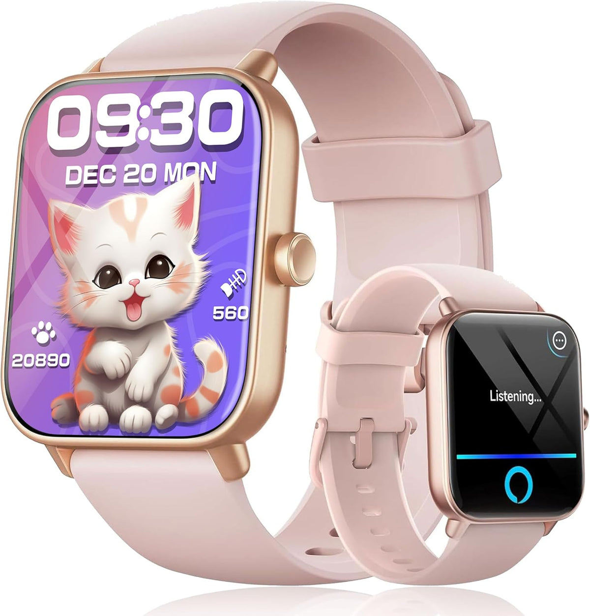 Kids Smart Watch, IP68 Waterproof Swimming Smartwatch, 1.8'' Fitness Activity Tracker Watch with 100 Sports Modes, Make Call/Answer, HR & Sleep Monitor, Alarm for 7+ Boys Girls Teens