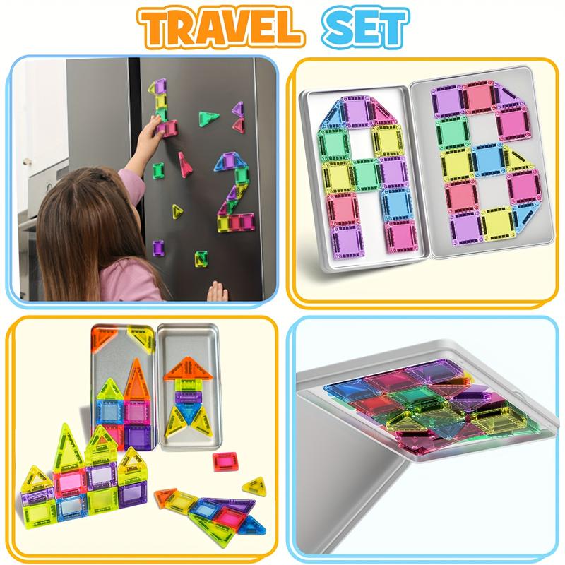🔥Mini Magnetic Tile Toys with Iron Box