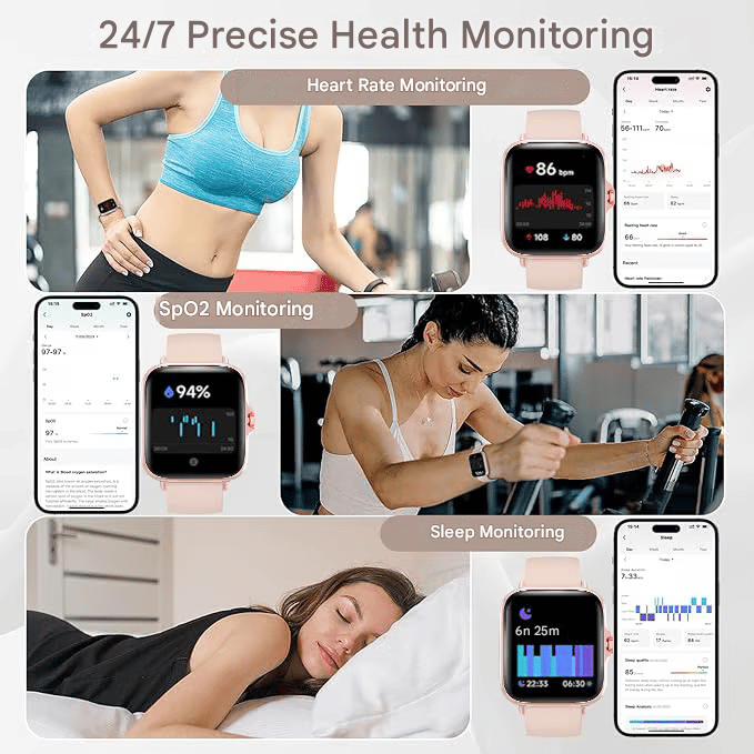 ⌚🔥All-day Fitness Monitoring💯Bluetooth Fashion Smart Watch