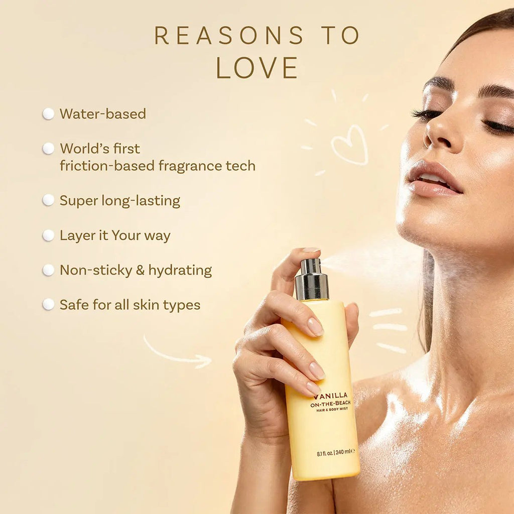 🎁💕49% OFF-Vanilla on the Beach Hair & Body Mist for Women