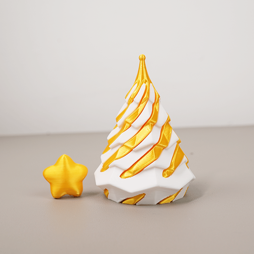 🎈3D Printed Multicolor Christmas Tree Spiral Stacking Toy