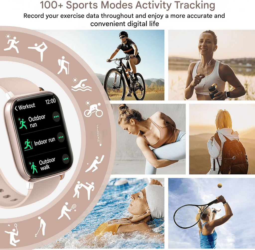 ⌚🔥All-day Fitness Monitoring💯Bluetooth Fashion Smart Watch