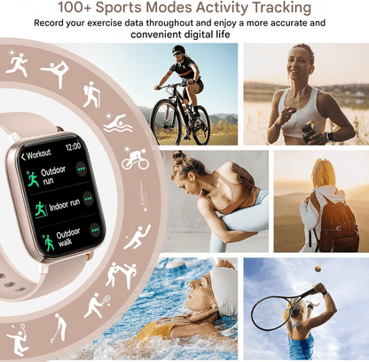 ⌚🔥All-day Fitness Monitoring💯Bluetooth Fashion Smart Watch