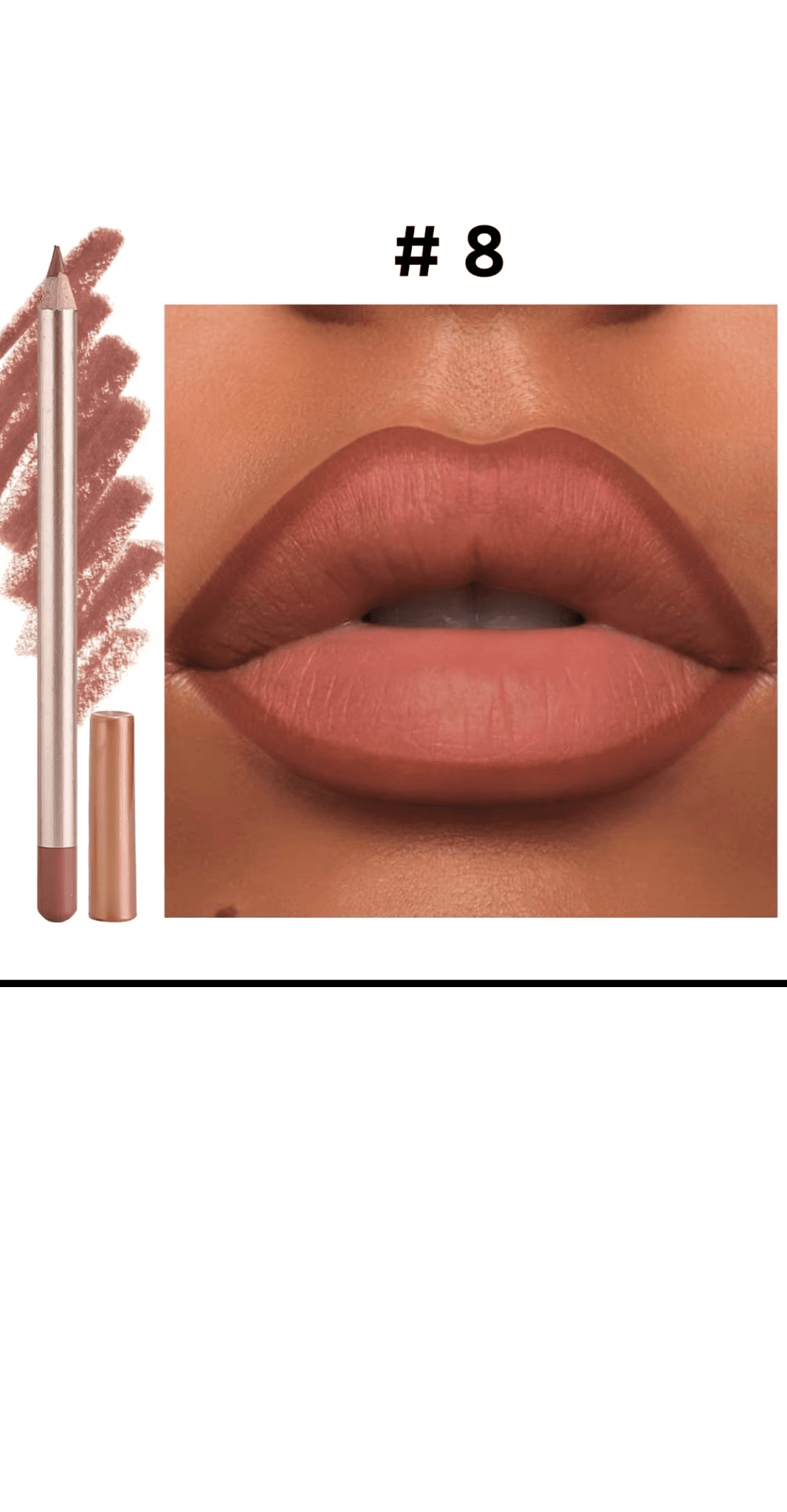 FencyGrace Line Loud, Vegan Retractable Matte Lip Pencil Infused with Vitamin E