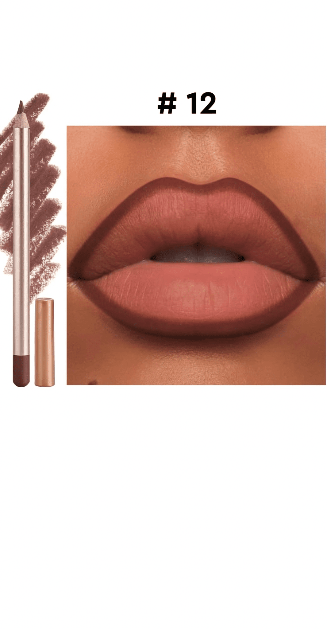 FencyGrace Line Loud, Vegan Retractable Matte Lip Pencil Infused with Vitamin E