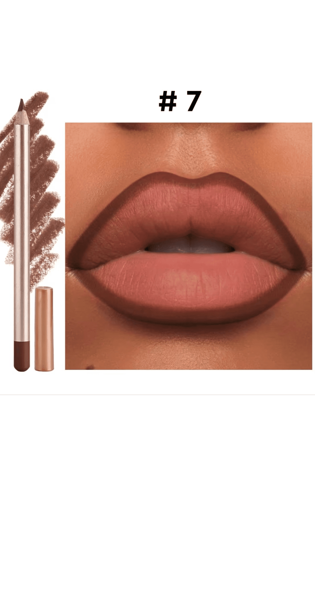 FencyGrace Line Loud, Vegan Retractable Matte Lip Pencil Infused with Vitamin E