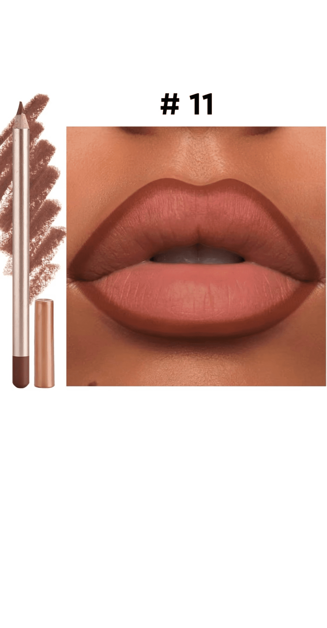 FencyGrace Line Loud, Vegan Retractable Matte Lip Pencil Infused with Vitamin E