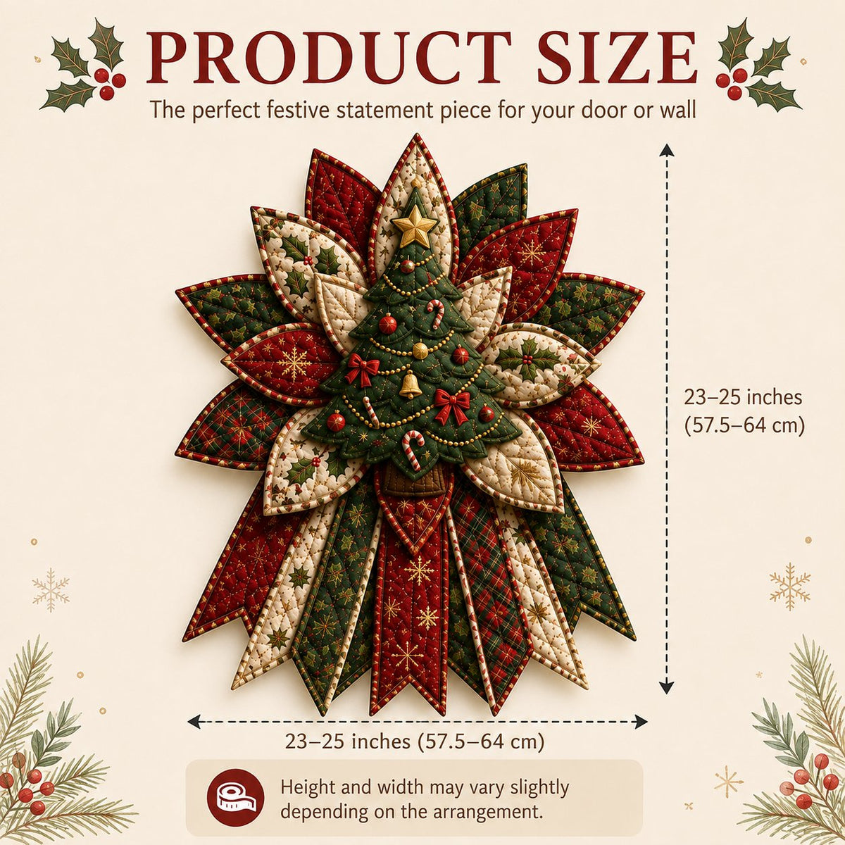 🎄Beginner-Friendly Oversized Christmas Character Quilted Door Hanger Sewing Kit | Complete Kit with All Tools & Step-by-Step Guide Included 💕
