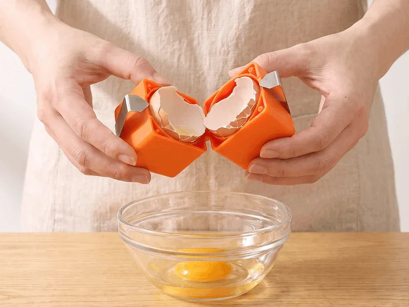 🍳 Quick Egg Cracker Tool – Open Hundreds Of Eggs Faster & Cleaner——Microwave Egg Poacher 🔥