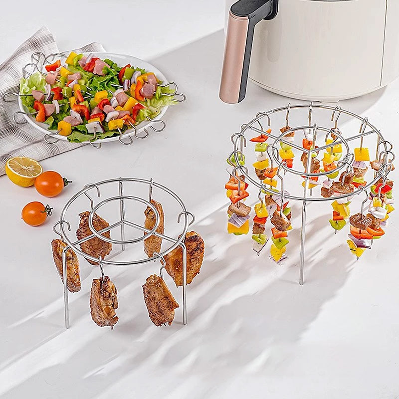 New Specialized Round Hanging Skewer Rack for Barbecues🥩